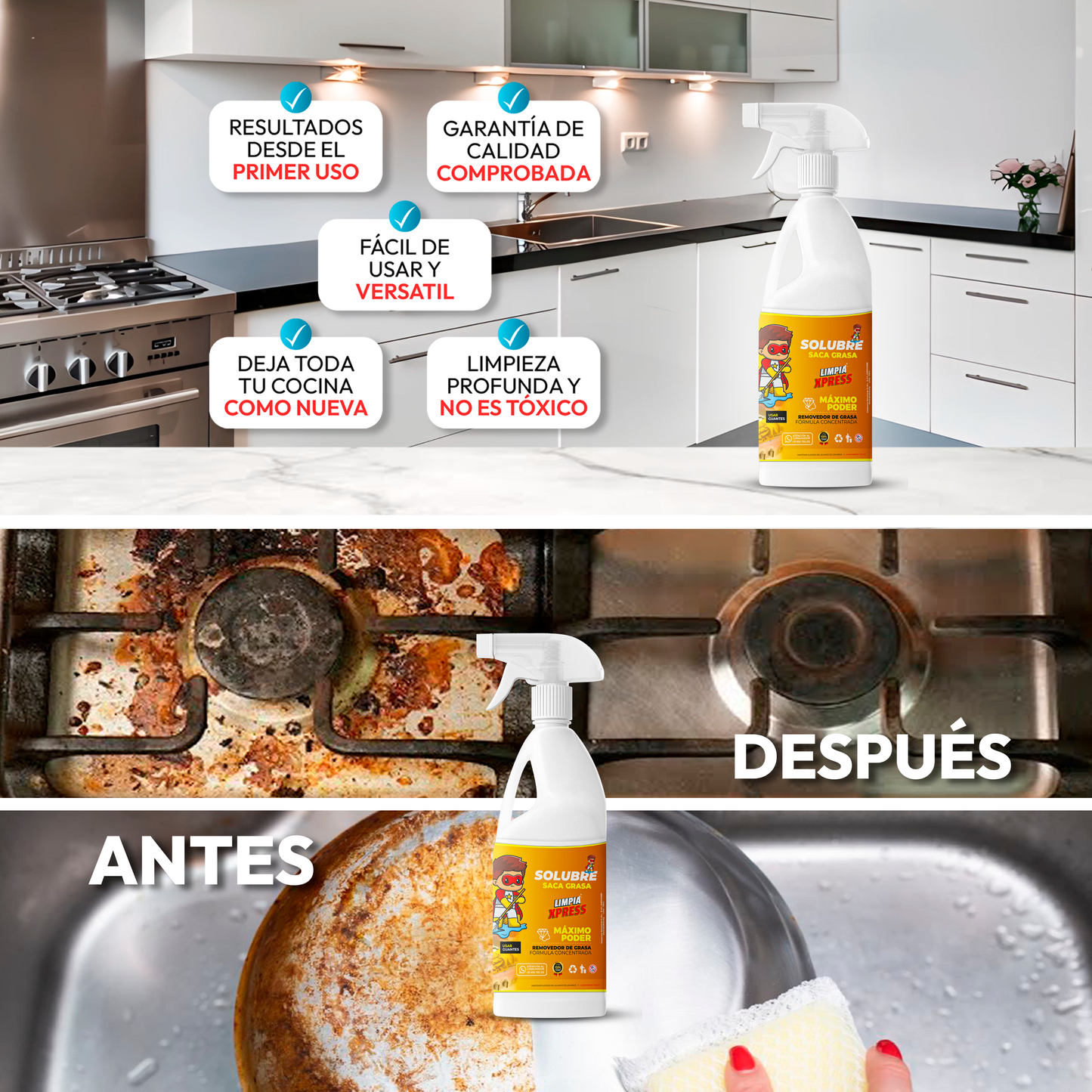 LimpiaXpress™ Sacagrasa