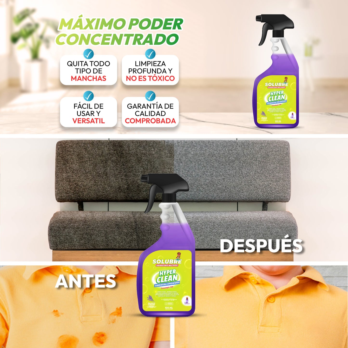 HyperClean™  Limpiador Multiusos