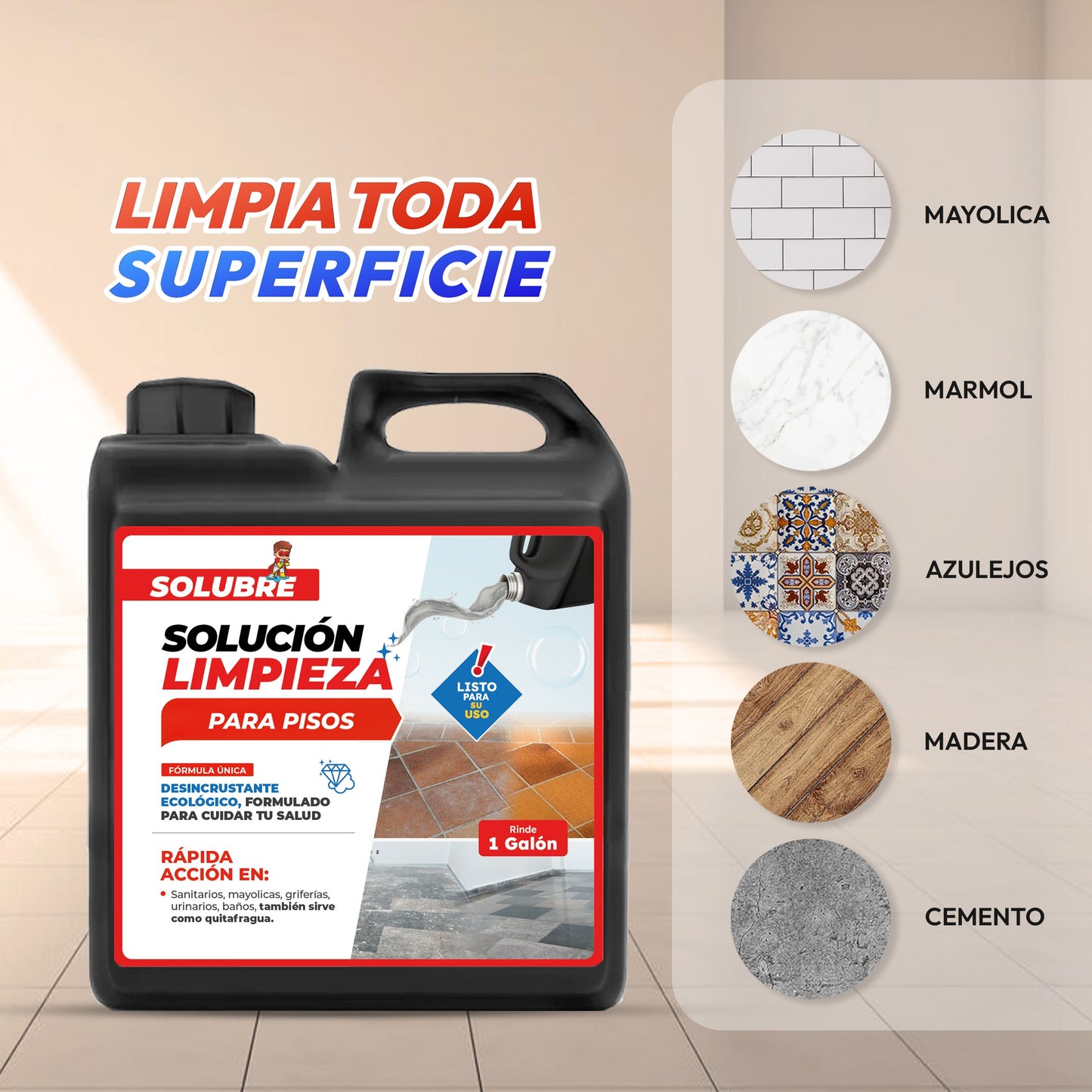 Solubre Limpieza para Pisos
