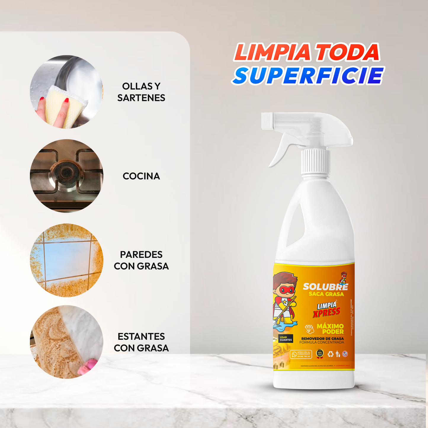 LimpiaXpress™ Sacagrasa